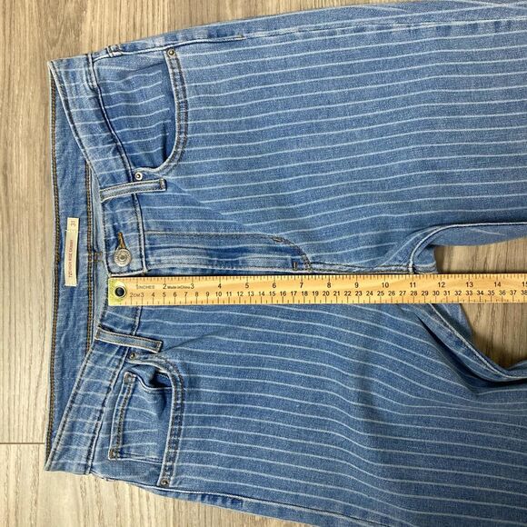 Levi's 721 High Rise Skinny Jeans Striped Size 31 - Picture 4 of 7